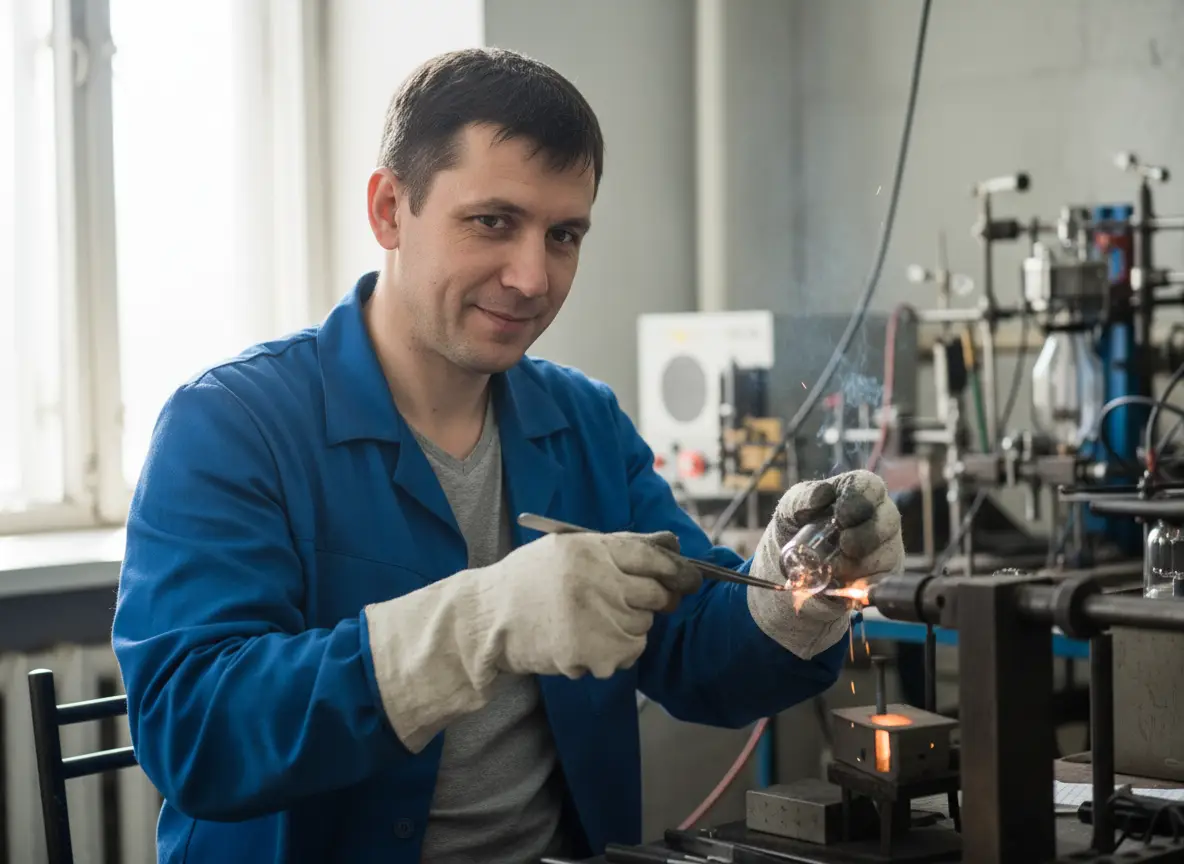 Удостоверение обжигальщика ламп