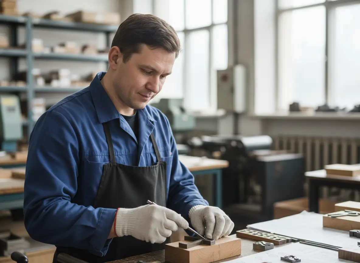 Удостоверение гравера шрифта