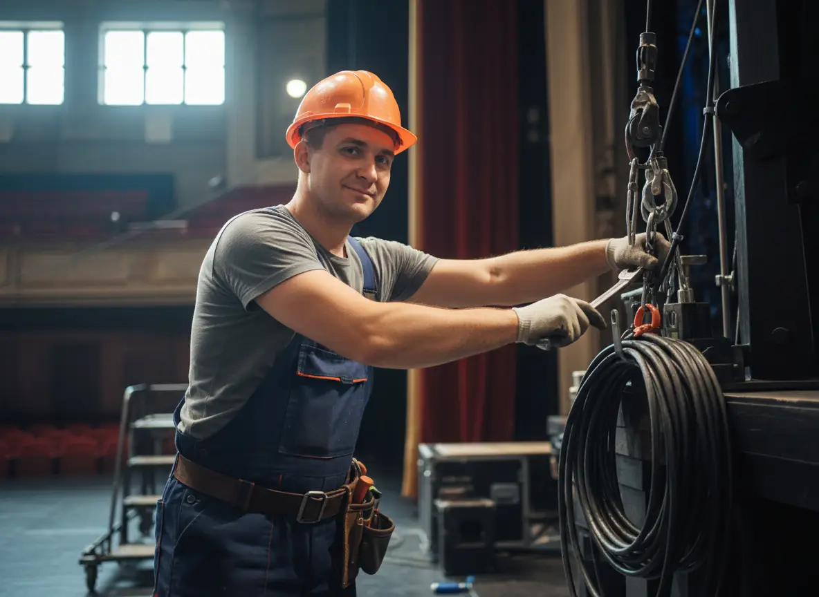 Удостоверение монтировщика сцены